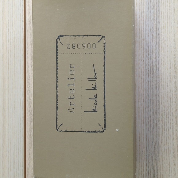 Artelier Nicole Miller black/tan leather sandals - Picture 4 of 5